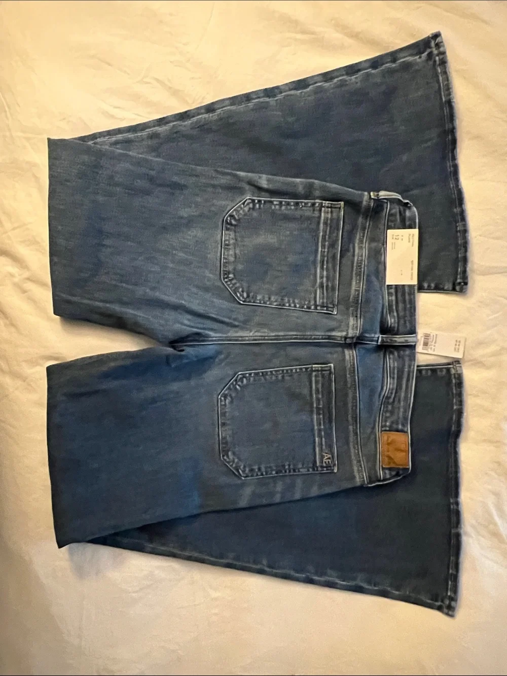 American Eagle Outfitters Women's Dark Blue Flare Jeans